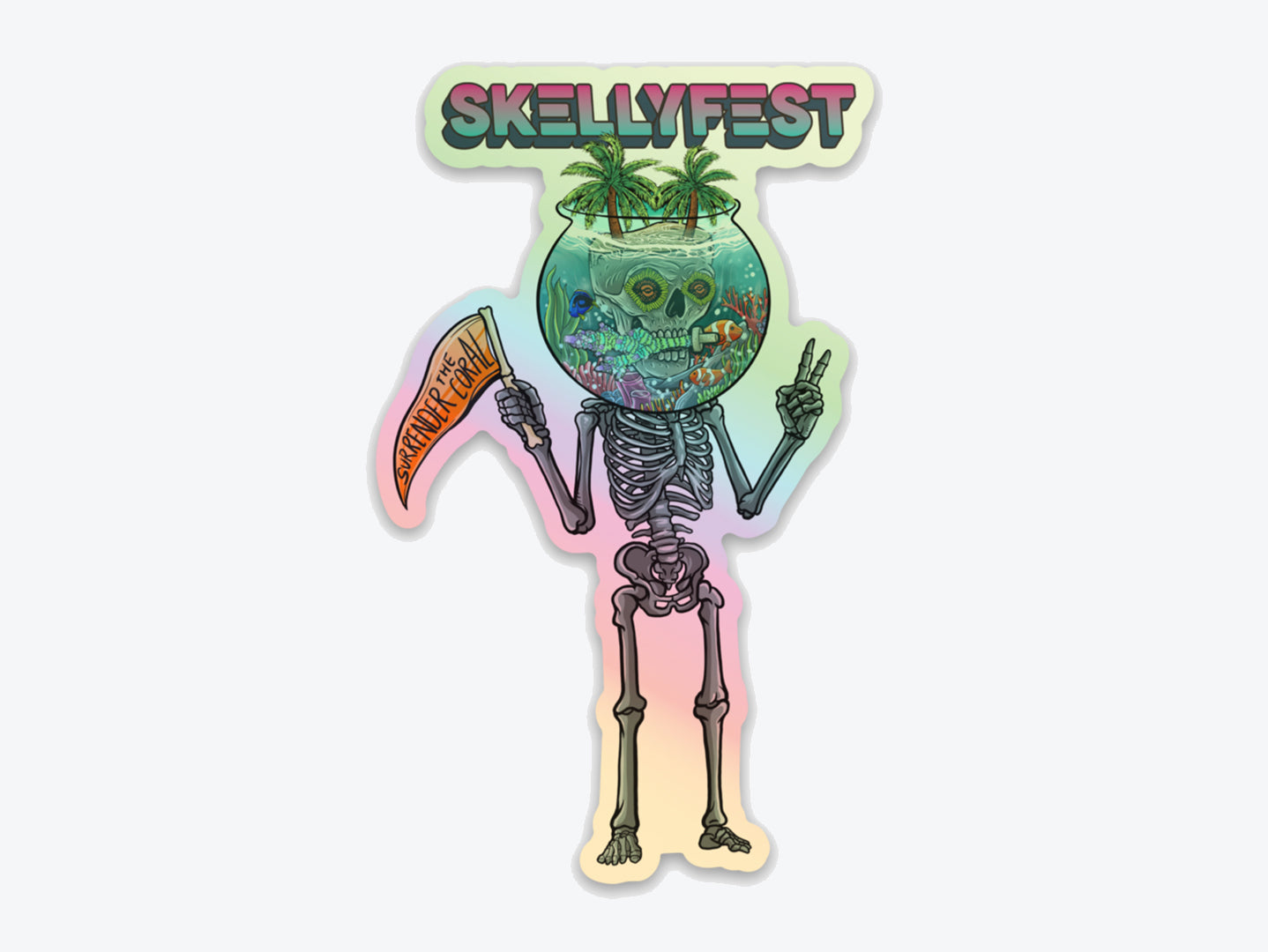 Skellyfest Skeleton Sticker